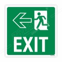 Exit With Left Side Arrow Sign| Protector FireSafety