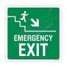 Emergency Exit Stair Down Man With Arrow Direction Sign| Protector FireSafety