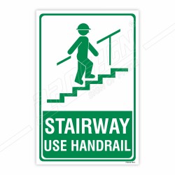 Stairway Use Handrail Direction Sign| Protector FireSafety
