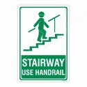 Stairway Use Handrail Direction Sign| Protector FireSafety
