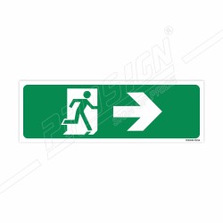 Exit Man With Right Arrow Sign| Protector FireSafety