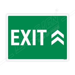 Exit With Up Arrow Direction Sign| Protector FireSafety