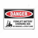 Forklift Battery Charging Area Danger Sign| Protector FireSafety