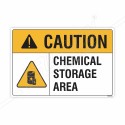 Chemical Storage Area Caution Sign| Protector FireSafety