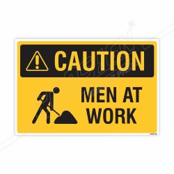 Men At Work Caution Sign| Protector FireSafety