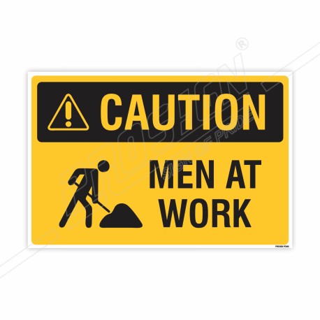 Men At Work Caution Sign| Protector FireSafety