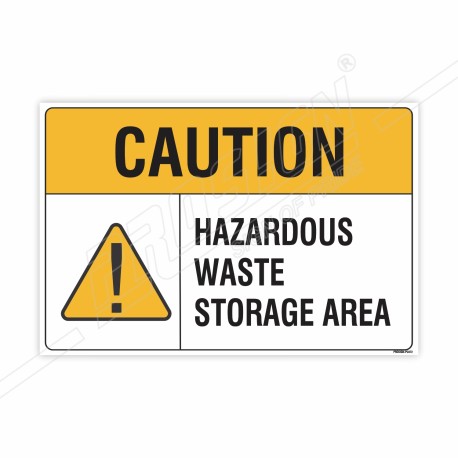 Hazard West Storage Area Caution Sign| Protector FireSafety