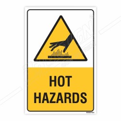 Hot Hazard Caution Sign| Protector FireSafety
