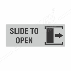 Slide To Open Sign| Protector FireSafety
