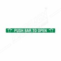 Push Bar To Open Sign| Protector FireSafety