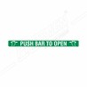 Push Bar To Open Sign| Protector FireSafety