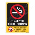 Thank You For No Smoking, No Smoking Posters| Protector FireSafety