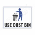 Use Dustbin Good House Keeping Posters| Protector FireSafety