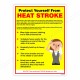 Heat Stroke First Aid Safety Posters