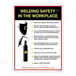 Safety At Workplace Welding Safety Poster| Protector FireSafety
