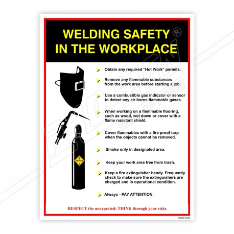 Safety At Workplace Welding Safety Poster| Protector FireSafety