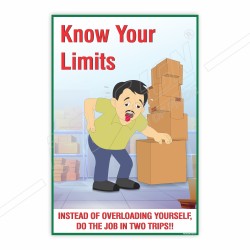 Know Your Limits Material Handling Safety Posters| Protector FireSafety