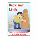 Know Your Limits Material Handling Safety Posters| Protector FireSafety