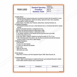 SOP Of Hardness Taster Safety Poster| Protector FireSafety