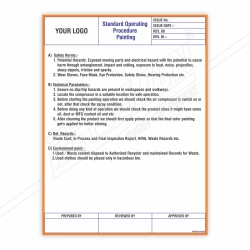 SOP Of Painting Safety Poster| Protector FireSafety