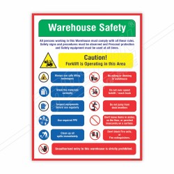 Warehouse Safety Posters| Protector FireSafety