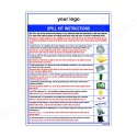 Spill Kit Instruction Hindi And English Chemical Safety Posters| Protector FireSafety