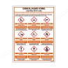 Chemical Hazard Symbol English & Gujrati Safety Posters| Protector FireSafety