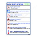 Safety And Security Instruction In English & Gujrati Safety Posters| Protector FireSafety