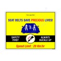 Seat Belt Save Precious Lives Road Safety Posters| Protector FireSafety