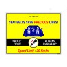 Seat Belt Save Precious Lives Road Safety Posters| Protector FireSafety