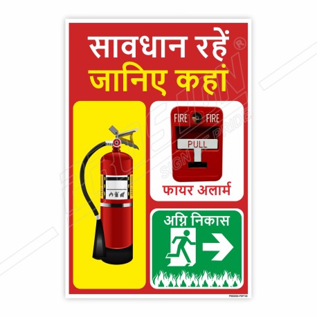 How TO Use Fire Extinguisher In Hindi, Fire Safety Posters| Protector FireSafety