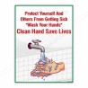 Protect Yourself And Others From Getting Sick Hand Wash Safety Posters| Protector FireSafety
