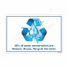 3R's Of Water Conservation, Environment Safety Posters| Protector FireSafety