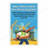 Keep A Sharp Lookout Near Moving Equipment , Site Safety Posters| Protector FireSafety
