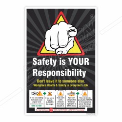 Safety Is Your Responsibility, Safety Slogan Posters| Protector FireSafety