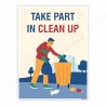 Take Part In Clean Up Housekeeping Safety Posters| Protector FireSafety
