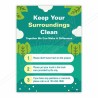 Keep Your Surrounding Clean, Environmental Safety Posters| Protector FireSafety
