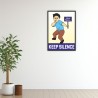 Keep Silence Safety Slogan Poster| Protector FireSafety