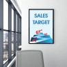 Sales Target Safety Slogan Poster| Protector FireSafety