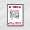 Keep First Aid Kit Stocked And Handy First Aid Safety Posters| Protector FireSafety