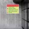 Instruction For Visitor General Safety Poster| Protector FireSafety