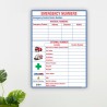 Emergency Number General Safety Poster| Protector FireSafety