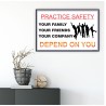 Practice Safety, Safety Slogan Posters| Protector FireSafety