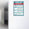 First Aid Of Chemical Burn Chemical Safety Poster| Protector FireSafety