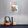 No Need Speed Material Handling Safety Posters| Protector FireSafety