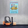 No Passengers Material Handling Safety Posters| Protector FireSafety