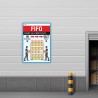First In First Out FIFO Safety Poster| Protector FireSafety