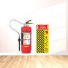 Foam Fire Extinguisher Zebra Board Fire Safety Poster| Protector FireSafety