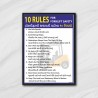 10 Rules For Forklift Material Handling Safety Posters| Protector FireSafety