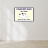Please Keep Shoes Out Side General Safety Poster| Protector FireSafety